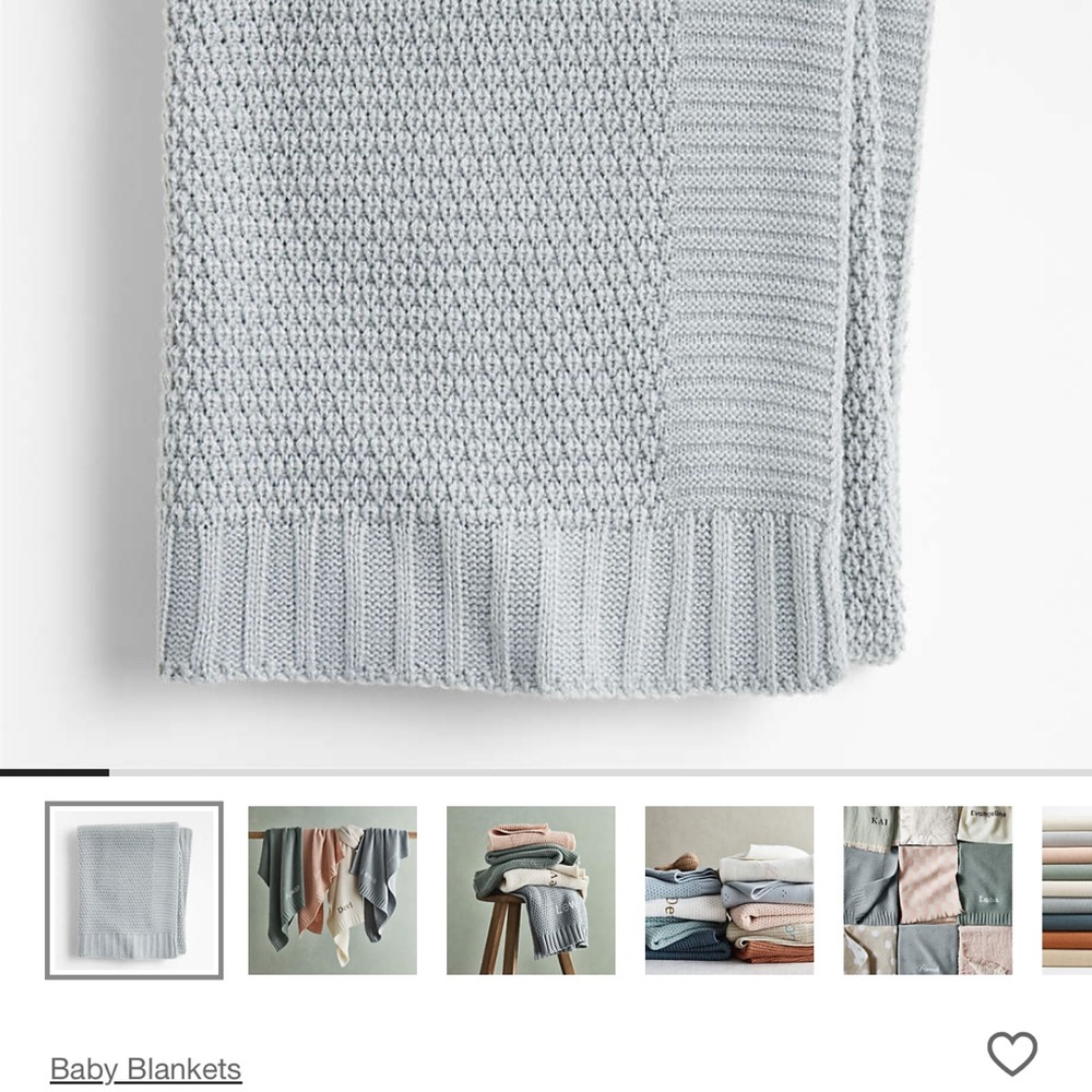 Blue mist Stroller Blanket
